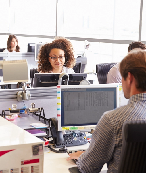 People working at office image